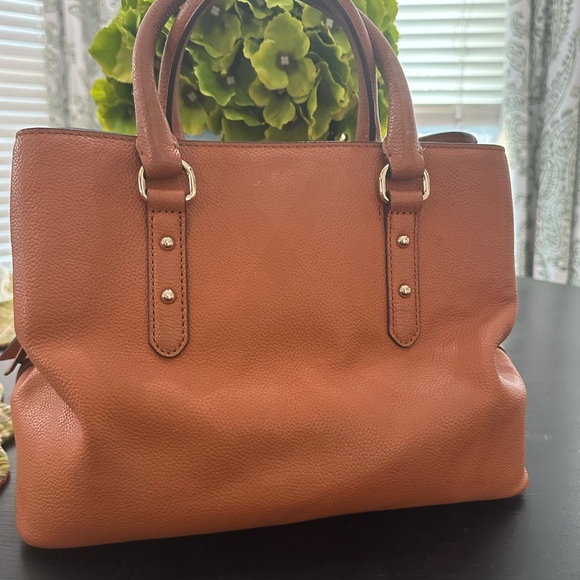 Kate Spade Tan Leather Satchel purse - Picture 2 of 16